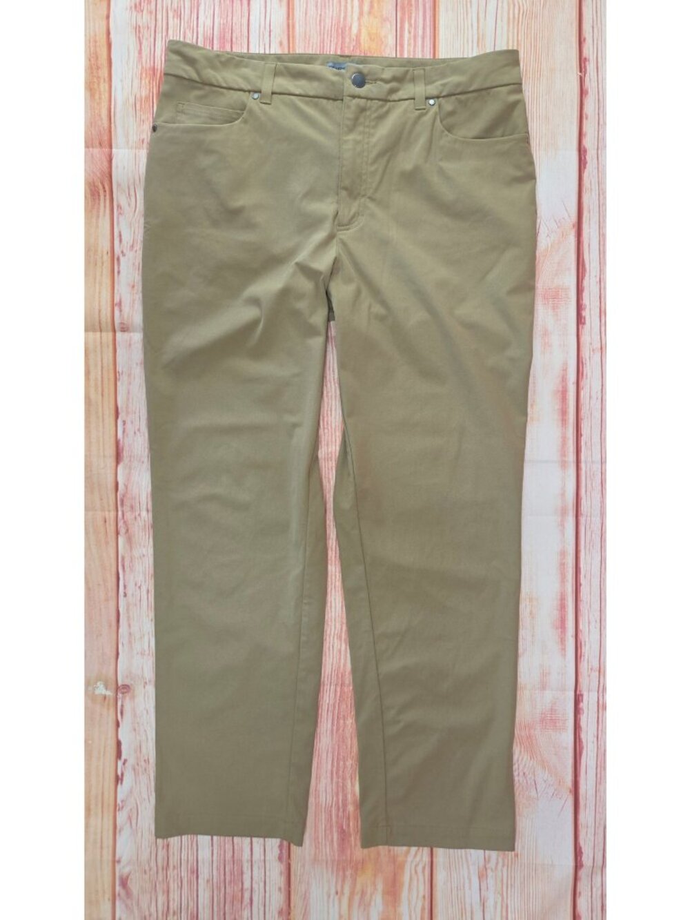 VRST Mens Athletic Fit Khaki Pants 34x30 Casual Stretch Fabric